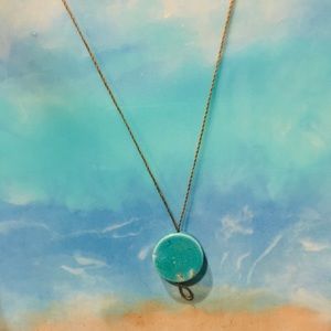 Turquoise Boho Waterproof Rope necklace